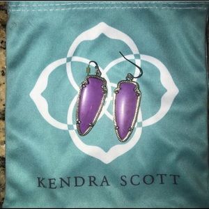Purple Kendra Scott earrings